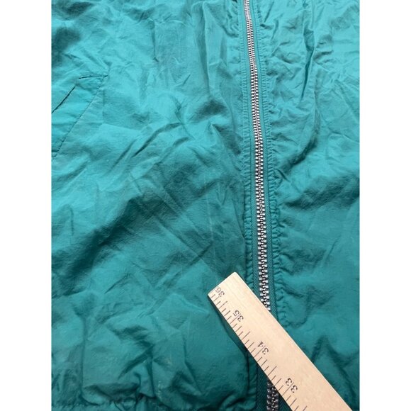 Vintage Miami Dolphins Jacket Mens Large NFL Pro Line Starter Teal Nylon Hooded - Picture 12 of 16